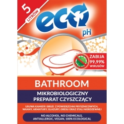 Eco-pH Bathroom - do mycia glazury, armatury łazienkowej i stali nierdzewnej BEZ SMUG - 5L